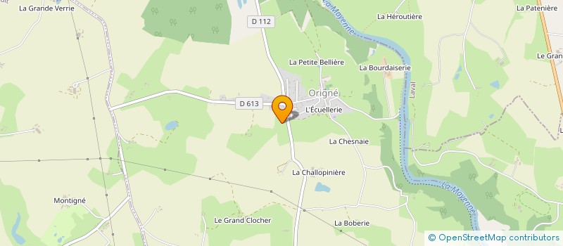 localisation de l'entreprise L'ESCARGOT TRANQUILLE  ORIGNE