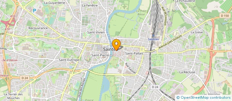 localisation de l'entreprise L'ESCARMOUCHE MUSICALE  SAINTES