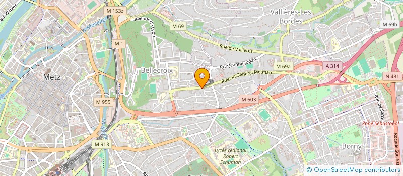 localisation de l'entreprise L'ESCARPIN à METZ