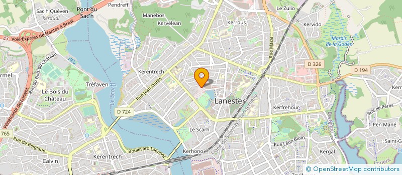 localisation de l'entreprise L'ESCARPIN  LANESTER