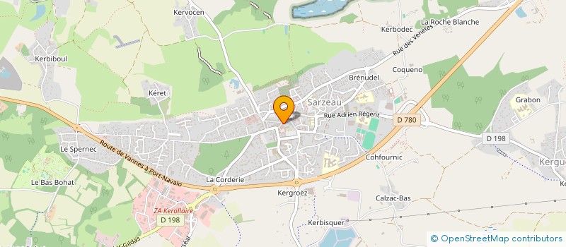 localisation de l'entreprise L'ESCARPOLETTE  SARZEAU