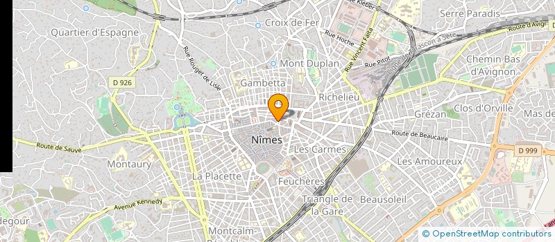 localisation de l'entreprise L ESCLAFIDOU  NIMES