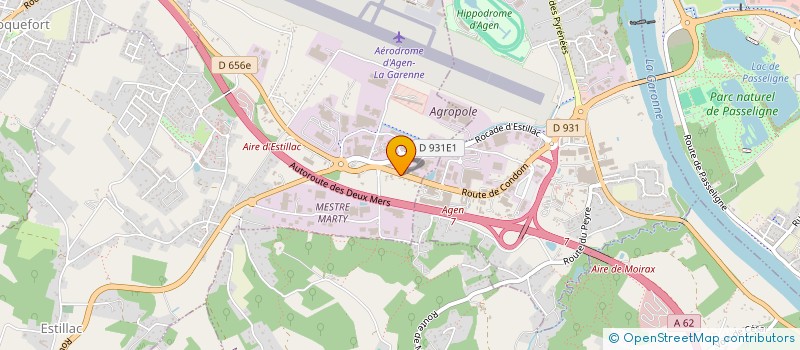 localisation de l'entreprise L ESCLAVISSAT SA à ESTILLAC