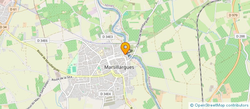 localisation de l'entreprise L'ESCOLO LOU PLANTIE DE MASSIHARGUE  MARSILLARGUES