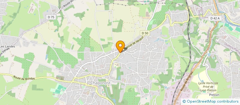 localisation de l'entreprise L'ESCURE  CHAPONOST