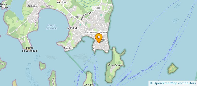 localisation de l'entreprise L'ESKAL  LARMOR-BADEN