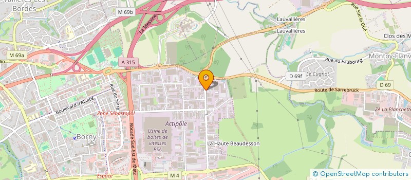 localisation de l'entreprise L'ESPACE 1  METZ