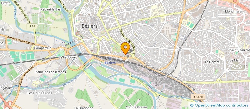 localisation de l'entreprise L'ESPACE 13  BEZIERS