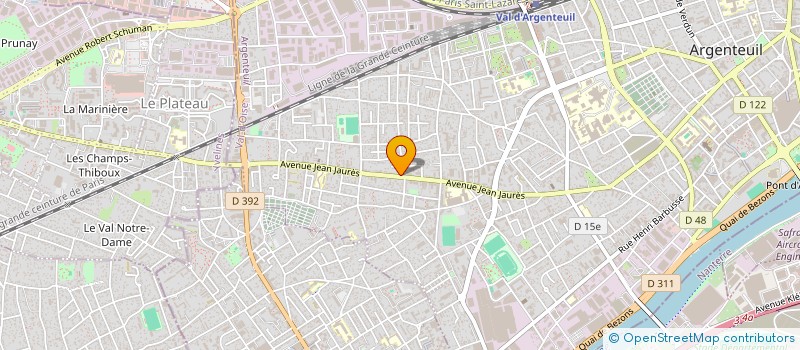 localisation de l'entreprise L ESPACE à ARGENTEUIL