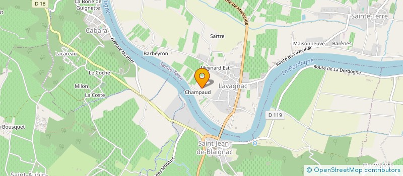 localisation de l'entreprise L ESPACE AGRICOLE à SAINT-MAGNE-DE-CASTILLON