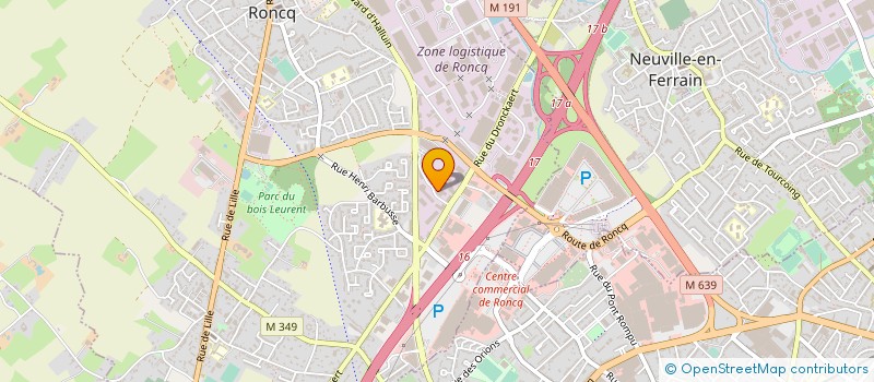 localisation de l'entreprise L ESPACE AUTOMOBILE à RONCQ