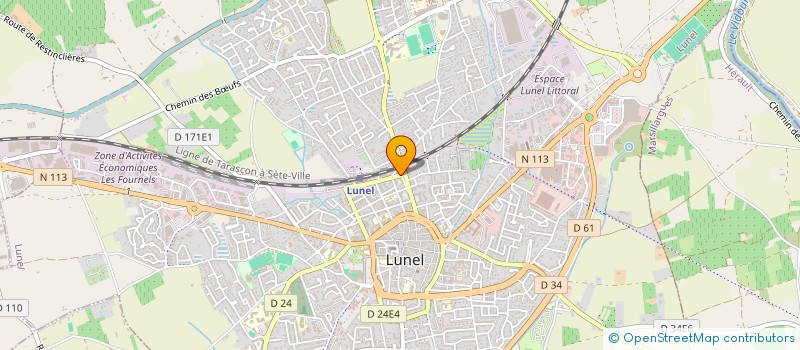 localisation de l'entreprise L'ESPACE BEAUTE à LUNEL