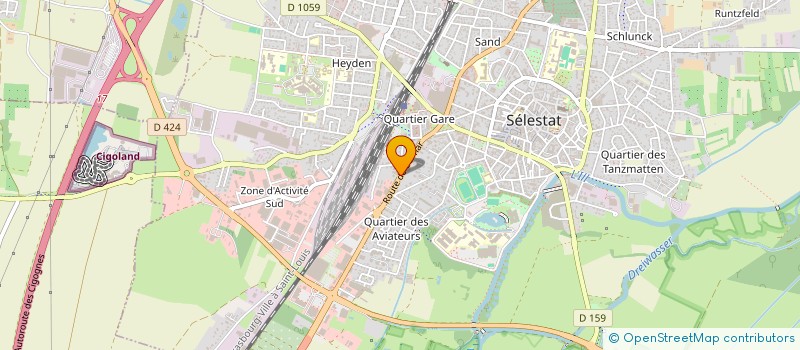 localisation de l'entreprise L ESPACE BILLARD à SELESTAT