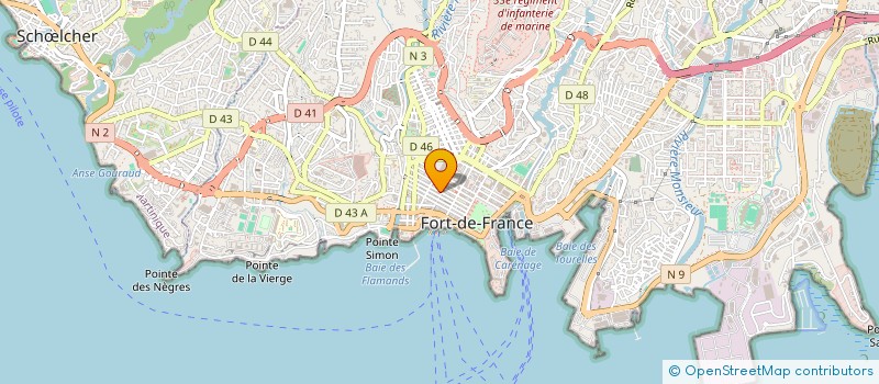 localisation de l'entreprise L'ESPACE CARIBEL  FORT-DE-FRANCE