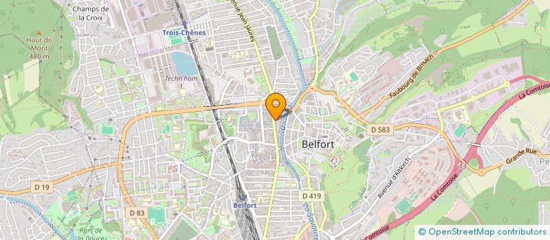 localisation de l'entreprise L'ESPACE CARRE D ARTS à BELFORT