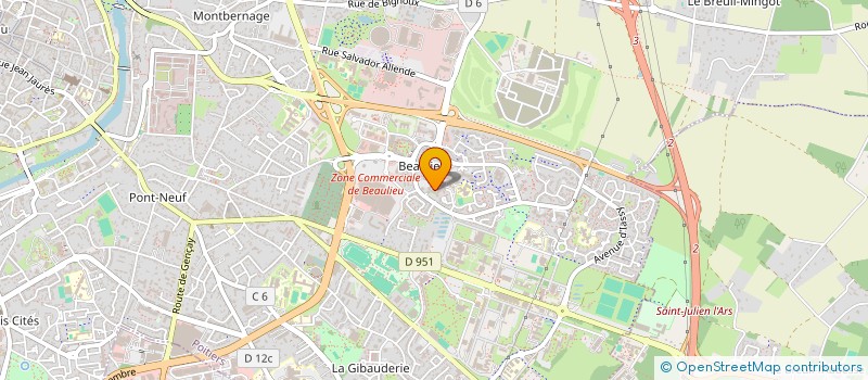 localisation de l'entreprise L'ESPACE CONSTRUCTION à POITIERS