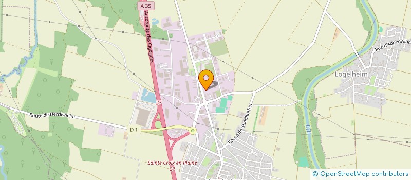 localisation de l'entreprise L'ESPACE COSY DE LA PLAINE  SAINTE-CROIX-EN-PLAINE