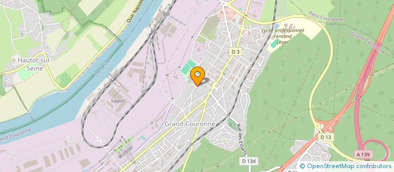 localisation de l'entreprise L'ESPACE DE L'ART  GRAND-COURONNE