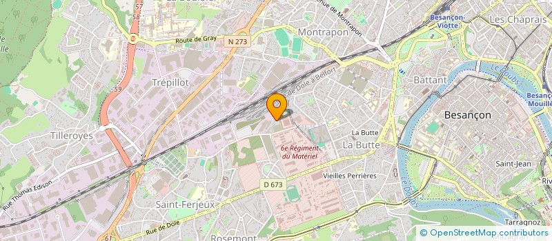 localisation de l'entreprise L ESPACE DE PAROLE ET D ECOUTE EMPATHIQUE à BESANCON