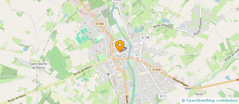 localisation de l'entreprise L'ESPACE DECO  NERAC