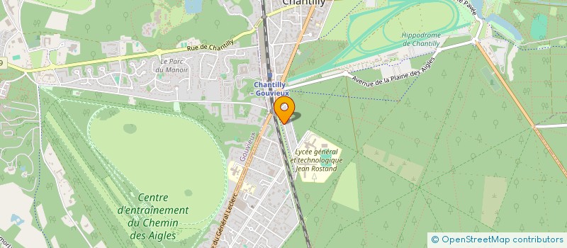 localisation de l'entreprise L'ESPACE DES HARMONIES  CHANTILLY