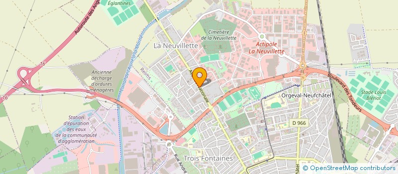 localisation de l'entreprise L'ESPACE DU BATIMENT à REIMS