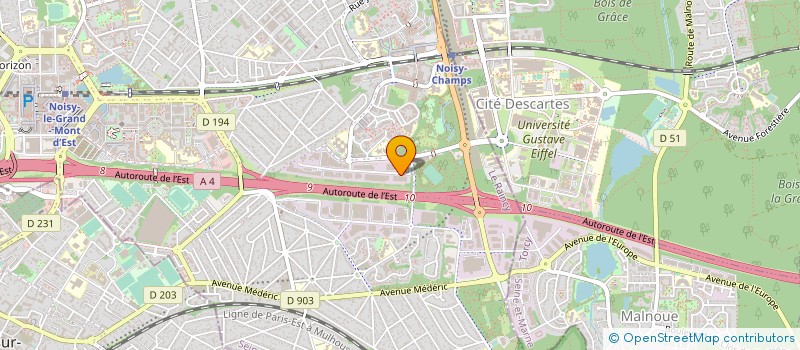 localisation de l'entreprise L ESPACE DU STAFF à NOISY-LE-GRAND