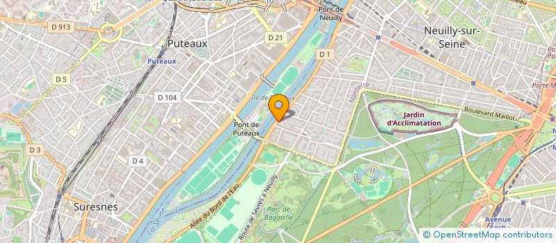 localisation de l'entreprise L'ESPACE FLORA à NEUILLY-SUR-SEINE