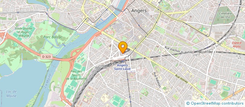 localisation de l'entreprise L ESPACE FORME à ANGERS