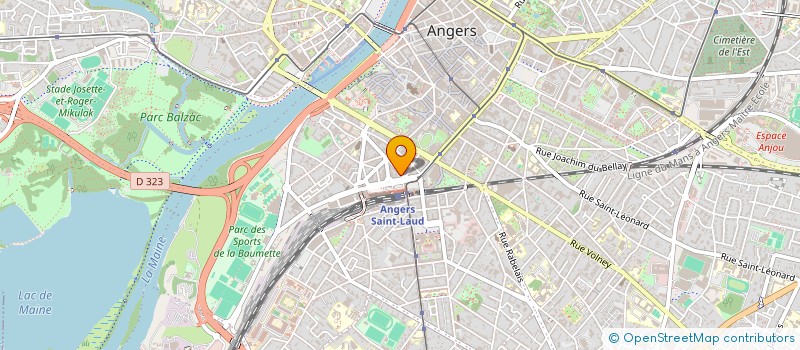 localisation de l'entreprise L'ESPACE IMMOBILIER à ANGERS
