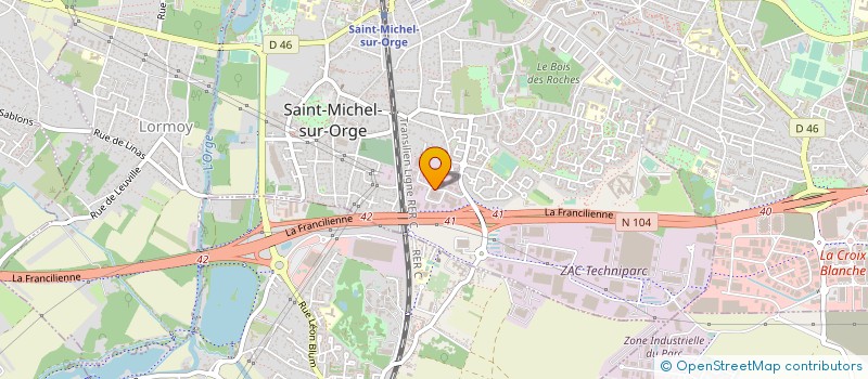 localisation de l'entreprise L'ESPACE MENUISERIE 91 à SAINT-MICHEL-SUR-ORGE