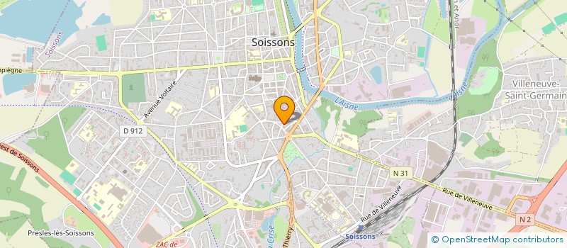 localisation de l'entreprise L'ESPACE MOBILE à SOISSONS