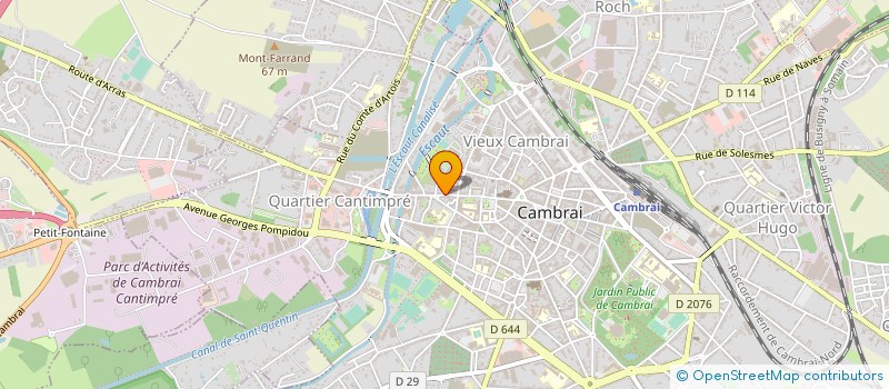 localisation de l'entreprise L'ESPACE NATURE  CAMBRAI