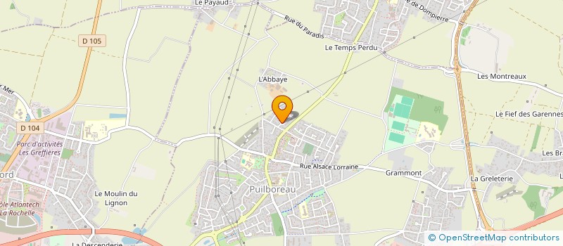 localisation de l'entreprise L'ESPACE PHOTOGRAPHIQUE  PUILBOREAU