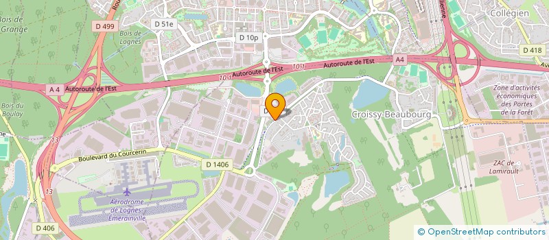 localisation de l'entreprise L'ESPACE SAVEURS  CROISSY-BEAUBOURG