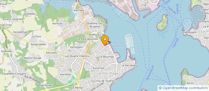 localisation de l'entreprise L'ESPADON  LARMOR-PLAGE