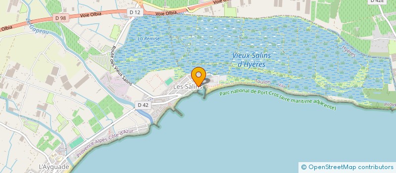 localisation de l'entreprise L'ESPADON à HYERES