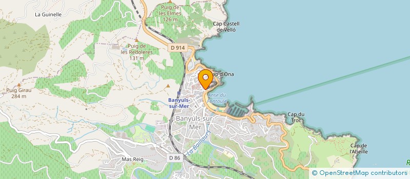 localisation de l'entreprise L'ESPADON à BANYULS-SUR-MER