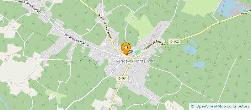 localisation de l'entreprise L ESPADON MOTONAUTIQUE DE VENDAYS MONTALIVET  VENDAYS-MONTALIVET