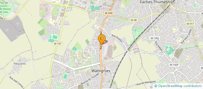localisation de l'entreprise L'ESPADON POISSONNERIE à WATTIGNIES