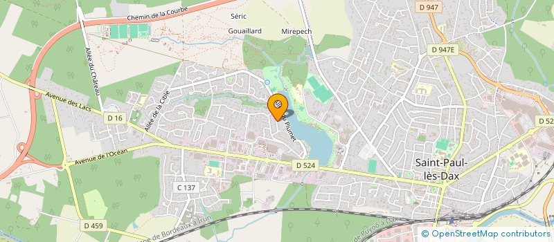 localisation de l'entreprise L'ESPANTE  SAINT-PAUL-LES-DAX