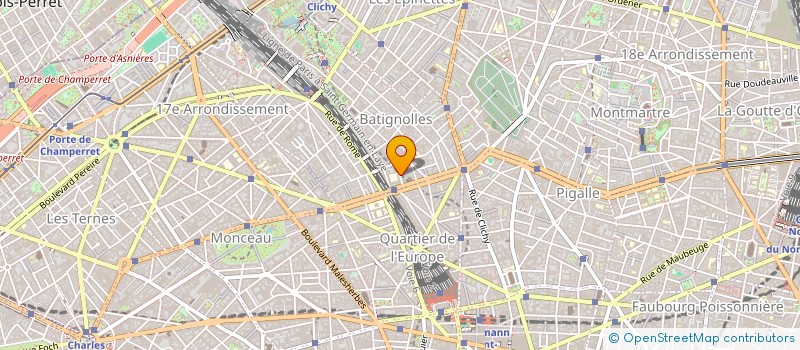 localisation de l'entreprise L'ESPERANCE 173  PARIS 17