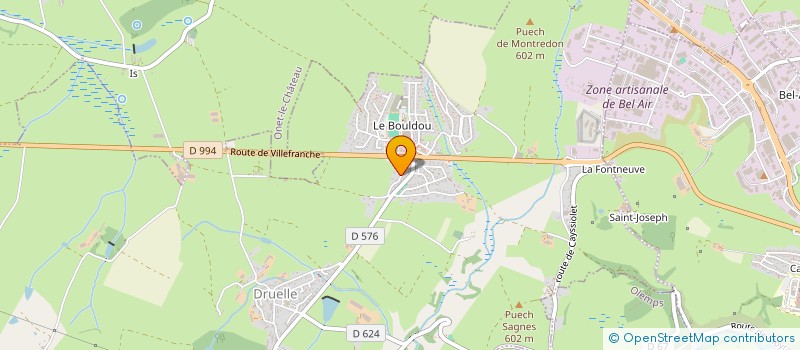 localisation de l'entreprise L'ESPERANCE  DRUELLE BALSAC