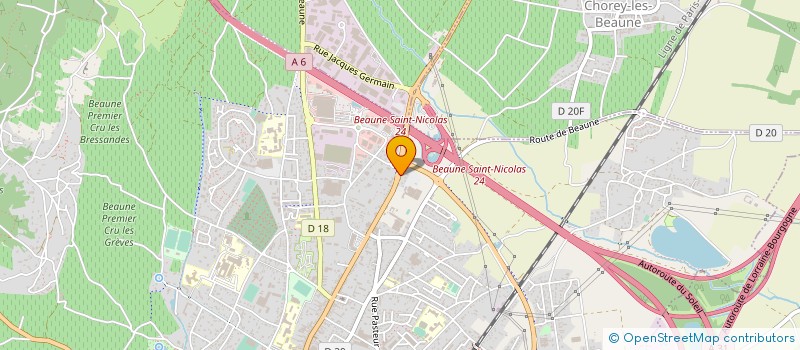 localisation de l'entreprise L'ESPERANCE à BEAUNE