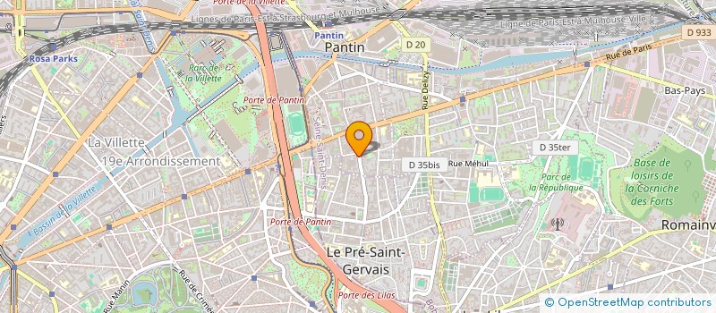 localisation de l'entreprise L'ESPERANCE à PANTIN
