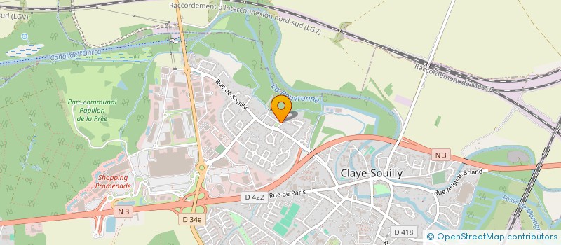 localisation de l'entreprise L'ESPERANCE  CLAYE-SOUILLY