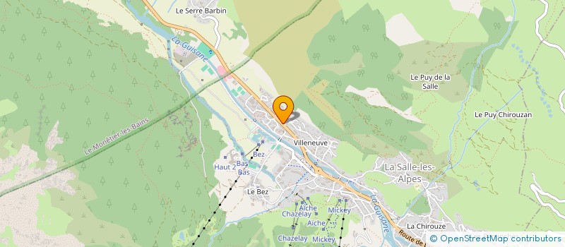 localisation de l'entreprise L'ESPERANCE  LA SALLE-LES-ALPES