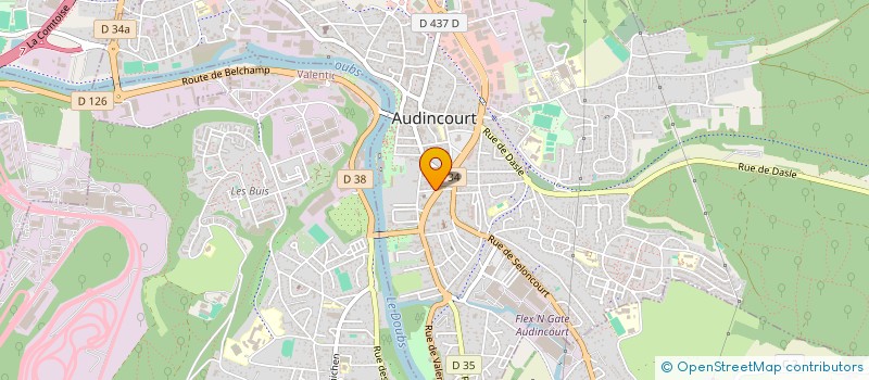 localisation de l'entreprise L ESPERANCE D AUDINCOURT à AUDINCOURT