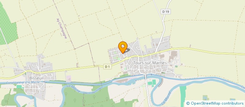 localisation de l'entreprise L'ESPERANCE FOOTBALL CLUB  TOURS-SUR-MARNE