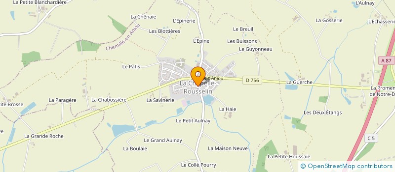 localisation de l'entreprise L'ESPERANCE MUSICALE DE LA JUMELLIERE  CHEMILLE-EN-ANJOU